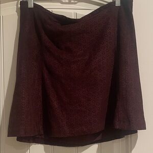 Express Deep Burgundy Mini Skirt